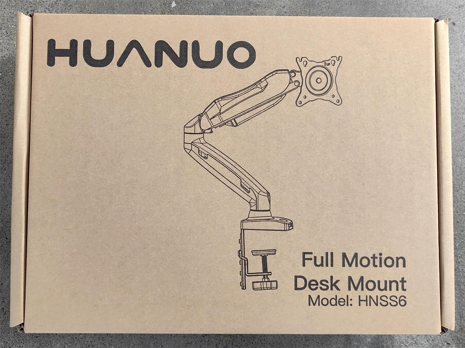HUANUO Single Monitor Mount, 13 to 32 Inch Gas Monitor Arm, Adjustable Stand, Vesa Mount with Clamp and Grommet Base - Fits 4.4 to 19.8lbs LCD Computer Monitors - Image 7