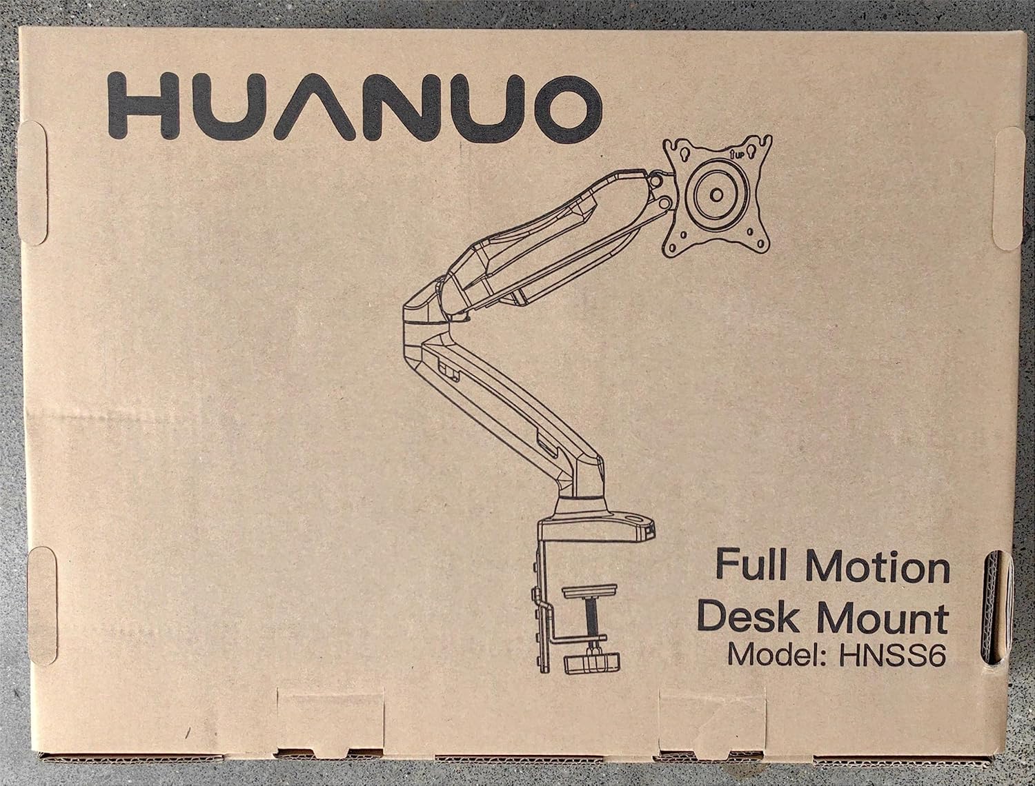 HUANUO Single Monitor Mount, 13 to 32 Inch Gas Monitor Arm, Adjustable Stand, Vesa Mount with Clamp and Grommet Base - Fits 4.4 to 19.8lbs LCD Computer Monitors - Image 9